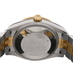 Stainless Steel 18K Yellow Gold Diamond Bezel Mother of Pearl 31mm Oyster Perpetual Datejust Watch 278383RBR