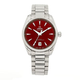 Stainless Steel 38mm Seamaster Aqua Terra Master Co-Axial Chronometer Automatic Watch Red 220.10.38.20.13.003