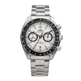 Stainless Steel 44mm Speedmaster Racing Co-Axial Master Chronometer Chronograph Automatic Watch White 329.30.44.51.04.001