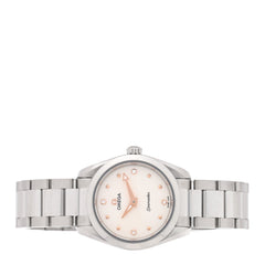 Stainless Steel Diamond 28mm Seamaster Aqua Terra Quartz Watch Silver 220.10.28.60.54.001