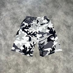 Corteiz Zip-Up Shorts Set Arctic Camouflage