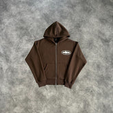 Corteiz Zip-Up Tracksuit Brown