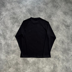 Corteiz Sophomore Raglan Long Sleeves T-Shirt Black