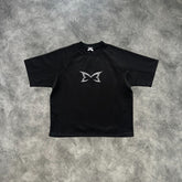 Mertra Mesh Double Layer T-Shirt Black