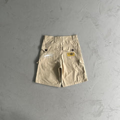Slant pocket khaki shorts