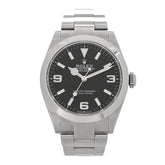 Stainless Steel 40mm Oyster Perpetual Explorer Watch Black 224270