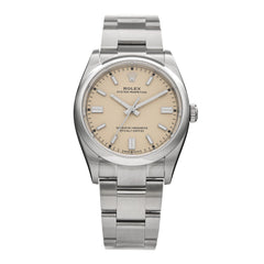 Stainless Steel 36mm Oyster Perpetual Watch Beige 126000