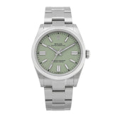 Stainless Steel 41mm Oyster Perpetual Watch Pistachio 134300