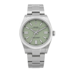 Stainless Steel 41mm Oyster Perpetual Watch Pistachio 134300