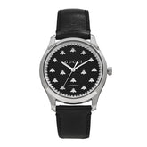 Stainless Steel Calfskin 42mm G-Timeless Bee Automatic Watch Black