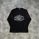 Corteiz Sophomore Raglan Long Sleeves T-Shirt Black