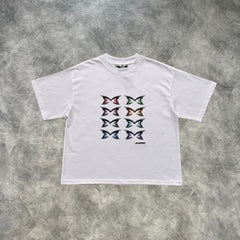 Mertra Stacked Logo T-Shirt White