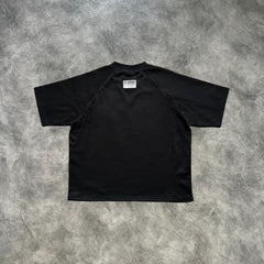 Mertra Mesh Double Layer T-Shirt Black