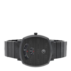 PVD Stainless Steel 38mm Grip Quartz Watch Black