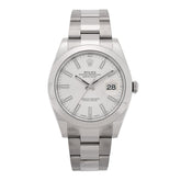 Stainless Steel 41mm Oyster Perpetual Datejust Watch Silver 126300
