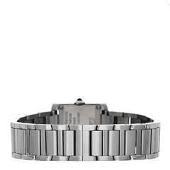 Stainless Steel 21mm Tank Francaise Quartz Watch Silver