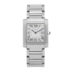 Stainless Steel 27mm Tank Francaise Quartz Watch