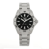 Stainless Steel 40mm Aquaracer Professional 200 Quartz Watch Black WBP1110
