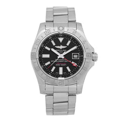 Stainless Steel 43mm Avenger II GMT Automatic Watch Black A32390