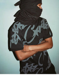 Corteiz Alcatraz Full Print T-Shirt Black