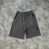 Mertra Crosshatch Shorts Dark Grey