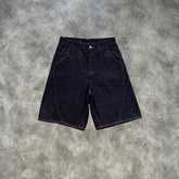 Mertra Denim Shorts Navy Blue