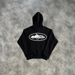Corteiz Zip-Up Hoodie Black