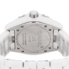 Stainless Steel Ceramic 38mm J12 Phantom Automatic Watch White