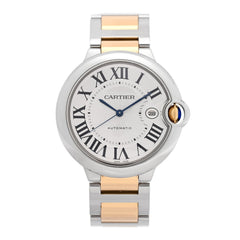 Stainless Steel 18K Yellow Gold 42mm Ballon Bleu De Cartier Automatic Watch