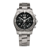 Titanium 43mm Chronospace Evo B60 Chronograph Quartz Watch Black EB6010