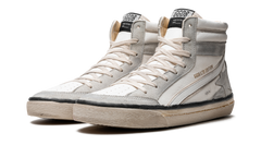 SLIDE 2 NAPPA AND SUEDE UPPER SUEDE STAR LEATHER WAVE WHITE ICE GMF00635.F005696.10276