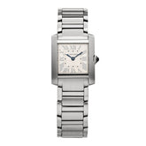 Stainless Steel 21mm Tank Francaise Quartz Watch Silver