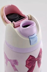 Owala Girlhood 32oz Free Sip Limited Edition UO Exclusive Multicolor Pink Bows