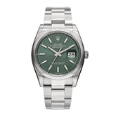 Stainless Steel 36mm Oyster Perpetual Datejust Watch Mint Green 126200
