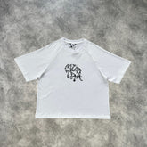 Mertra Printed T-Shirt White/Grey Camouflage