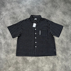 Mertra Plaid Short Sleeves Shirt Black