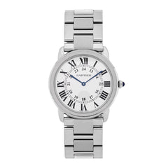 Stainless Steel 36mm Ronde Solo Quartz Watch