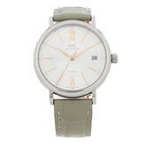 Stainless Steel Crocodile Diamond 37mm Portofino Automatic Watch IW458101