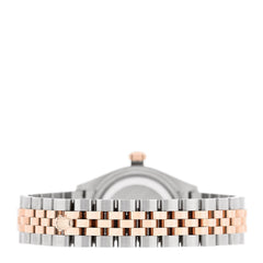 Stainless Steel 18K Everose Gold Diamond 28mm Oyster Perpetual Datejust Watch Chocolate 279171
