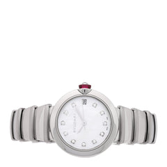 Stainless Steel Diamond Mother of Pearl 33mm Lucea Automatic Watch