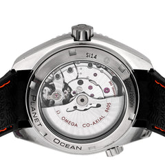 Stainless Steel Calfskin 43mm Seamaster Planet Ocean GMT Co-Axial Chronometer Automatic Watch Black 232.32.44.22.01.002