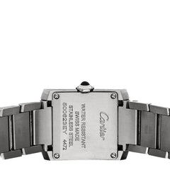 Stainless Steel 21mm Tank Francaise Quartz Watch Silver