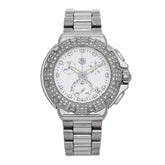 Stainless Steel Diamond Bezel Mother of Pearl 36mm Formula 1 Lady Quartz Watch CAC1310