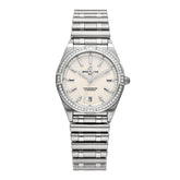 Stainless Steel Diamond Bezel 32mm Chronomat Quartz Watch Silver A77310591A1A1