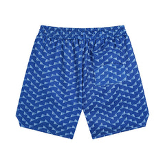 Rhude Letter Embroidered Hip Hop Casual Split Shorts