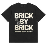 VLONE Cartoon graphic studded letter T-shirts