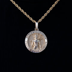 Athletes Guardian Pendant in Yellow Gold