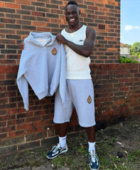 Corteiz Royal Crest Shorts Set Grey