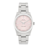 Stainless Steel 34mm Oyster Perpetual Watch Pink 124200