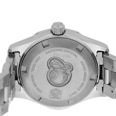 Stainless Steel Diamond Blue Mother of Pearl 27mm Aquaracer Lady Quartz Watch WAF1419